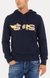 Navy Printed Hoodie