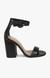 Friday Black Heel Sandals