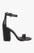 Friday Black Heel Sandals