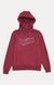 Maroon Printed Slim Fit Hoodie Sweatshirt