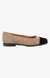 Retro Grey Closed Flats & Ballerinas