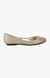 P-Heavenn Gold Closed Flats & Ballerinas