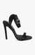 Piercing Black Heel Sandals
