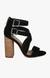 Sundance Black Heel Sandals