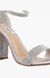 Carrson-R Silver Heel Sandals