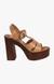 Lucile Brown Heel Sandals