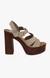 Lucile Grey Heel Sandals