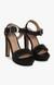 Rooma Black Heel Sandals