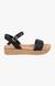 Raft Black Wedges