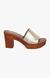 Fran Gold Heel Sandals