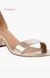 Marrcelaa Gold Heel Sandals