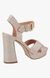Cherre Gold Heel Sandals