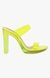 Glassy Green Heel Sandals