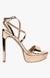 Stunning Gold Heel Sandals