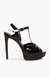 Faline Black Heel Sandals