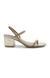 Inessa Gold Heel Sandals