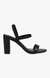 Seerah Black Heel Sandals