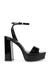 Lessa Black Heel Sandals