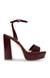Lessa Burgundy Heel Sandals