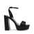 Lessa Black Heels Sandals