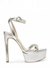 Marciana Silver Heel Sandals