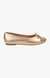 Sm-1296 Gold Closed Flats & Ballerinas