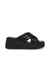 Camellia Black Wedges