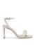 Entice White Heel Sandals