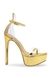Sensual Gold Heel Sandals