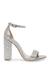 Carrson-G Silver Heel Sandals