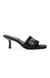 Showy Black Heel Sandals
