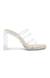 Lucite Transparent Heel Sandals
