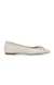 Queenly White Closed Flats & Ballerinas