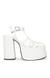 Carlita White Heel Sandals
