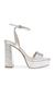 Lasher Silver Heel Sandals