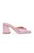 Glowing Pink Heel Sandals