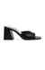 Glowing Black Heel Sandals