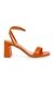 Luxe Orange Heel Sandals