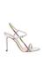 Melania Silver Heel Sandals
