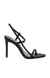 Melania Black Heel Sandals