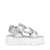 Bonkers Silver Crinkle Flats