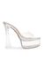 Kacie Silver Heel Sandals