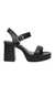 Freefall Black Heel Sandals