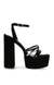 Reassure Black Heel Sandals