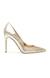 Evelyn Gold Pumps