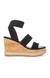 Marandaa Black Wedges