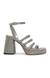 Marilyn Silver Heel Sandals