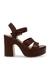 Carisma Brown Heel Sandals