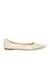 Meryl White Closed Flats & Ballerinas