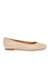 Valisa Tan Closed Flats & Ballerinas